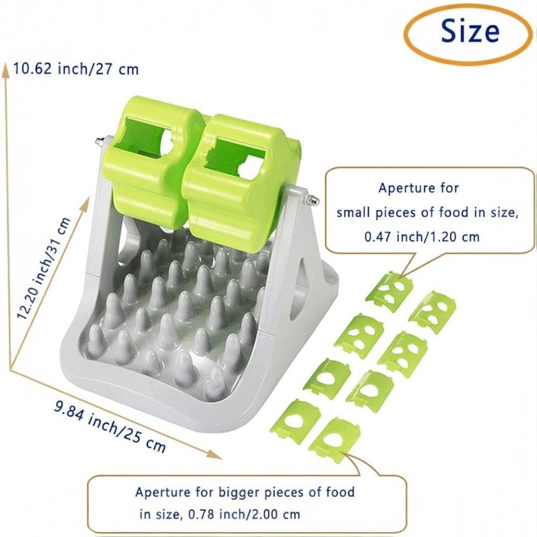 Alimentador Interactivo para Mascotas | Antiahogo y Antideslizante | Doble | 840g