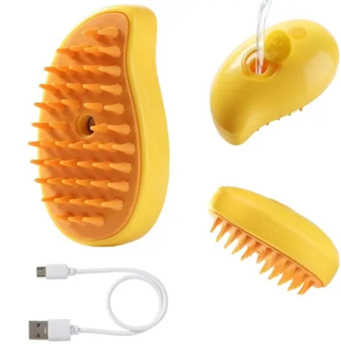 Combo de Cuidado y Aseo para Mascotas | Cepillo de Vapor 3 en 1 + Cepillo de Baño y Masaje 2 en 1Combo de Cepillos Para Mascota