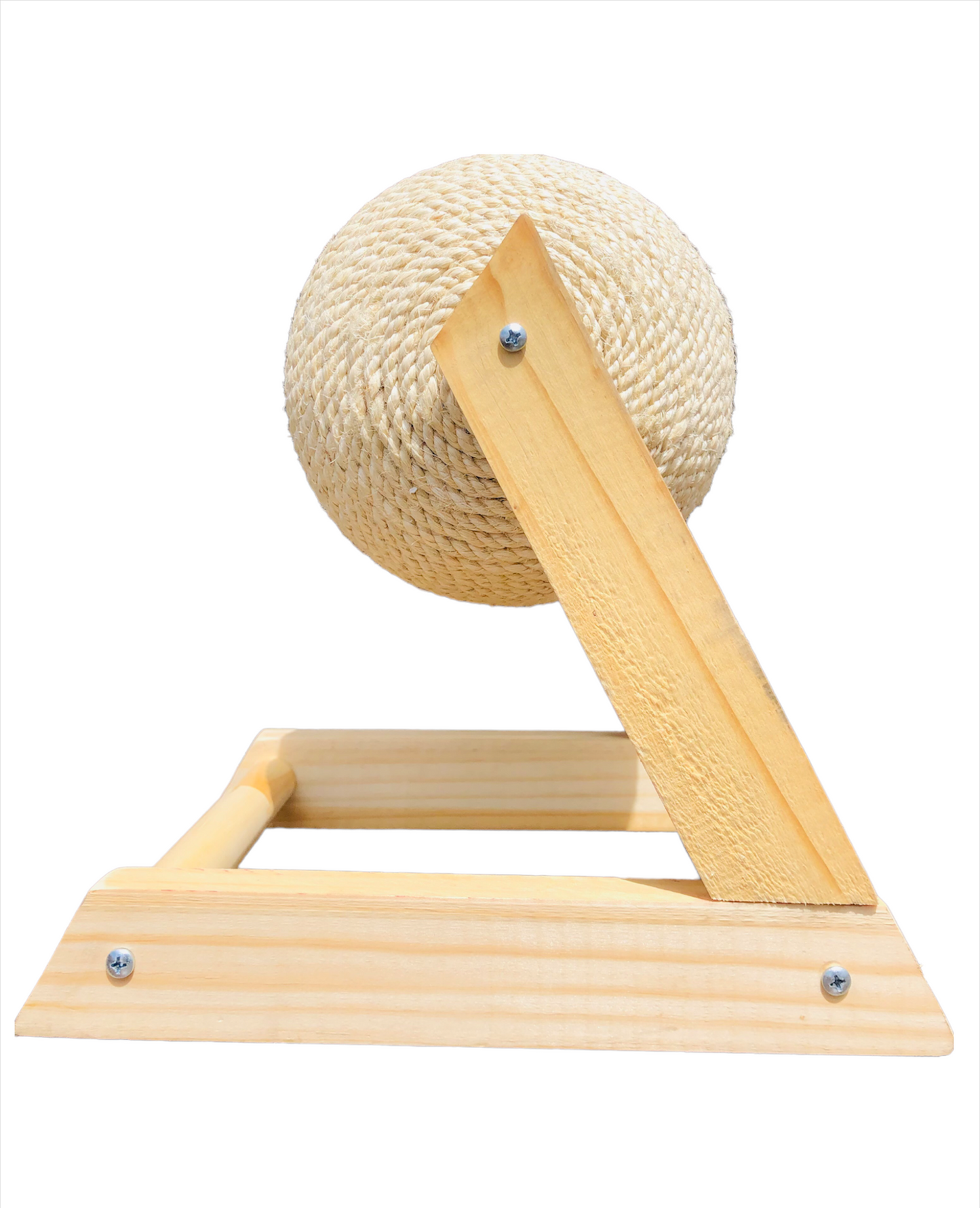 Pelota Rascadora para Gatos | Juguete Interactivo | Fique Natural y Madera