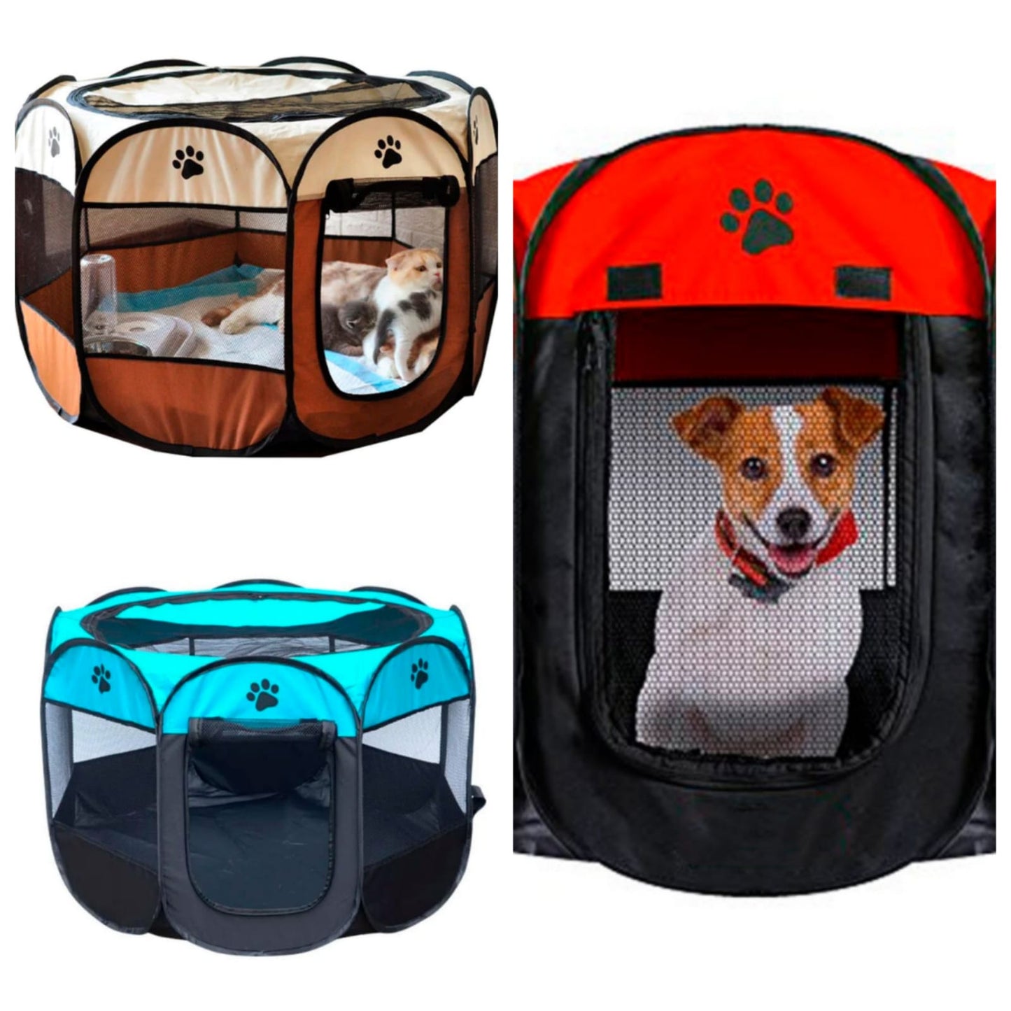 Corral para Mascotas Plegable y Lavable | Ideal para Perros, Gatos y Más