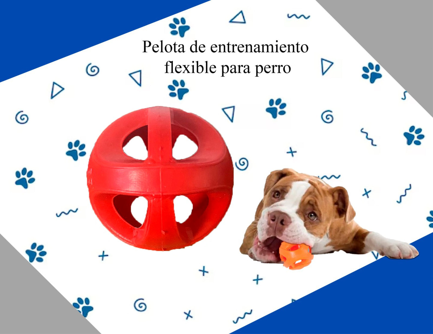 Pelota para Mascotas | Juguete Multiusos | Termoplástico Atóxico | 5.5 cm